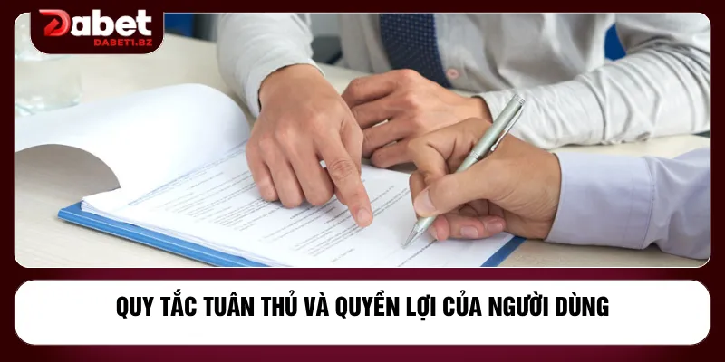 Quy tắc tuân thủ và quyền lợi của người dùng