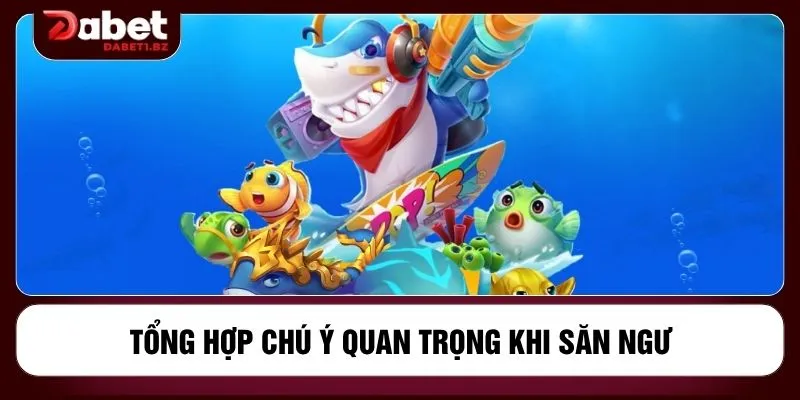 Tổng hợp chú ý quan trọng khi săn ngư